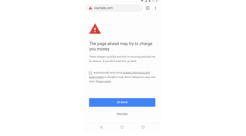Google Chrome 71 schützt vor Abo-Fallen